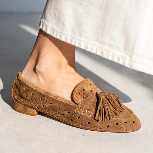 Mocasines para mujer efecto ante con borlas - Arlise