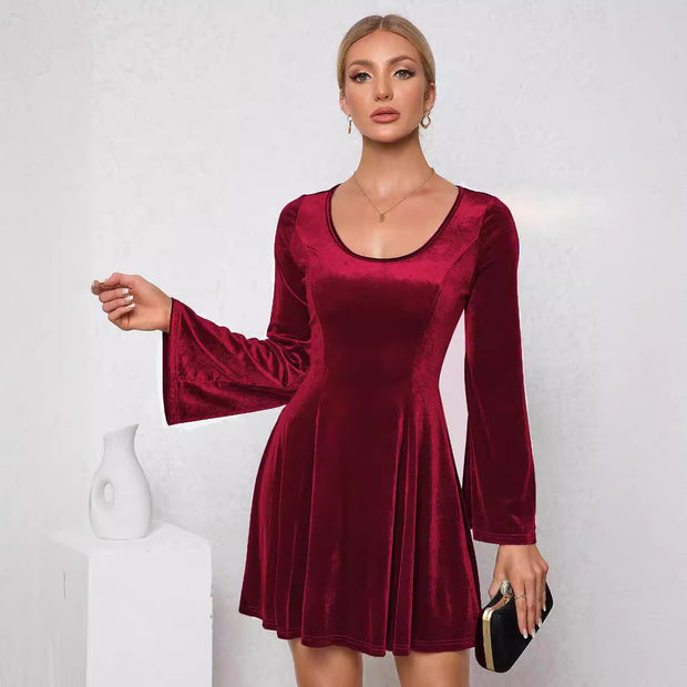 Vestido para mujer en terciopelo - Caty