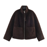 Chaqueta polar para mujer cierre frontal - Signe