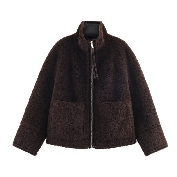 Chaqueta polar para mujer cierre frontal - Signe