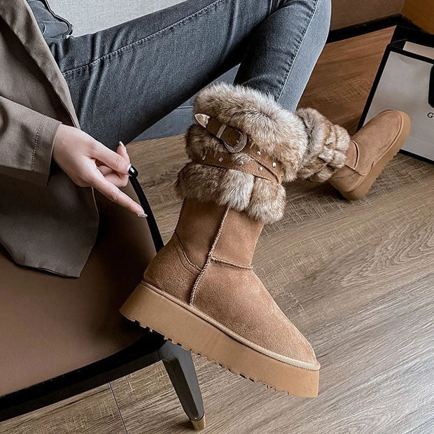 Botas de invierno para mujer efecto envolvente - Senaira