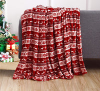 Manta térmica con estampado navideño