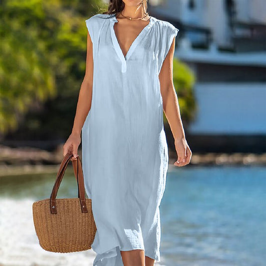 Karolina - Vestido con cuello en V
