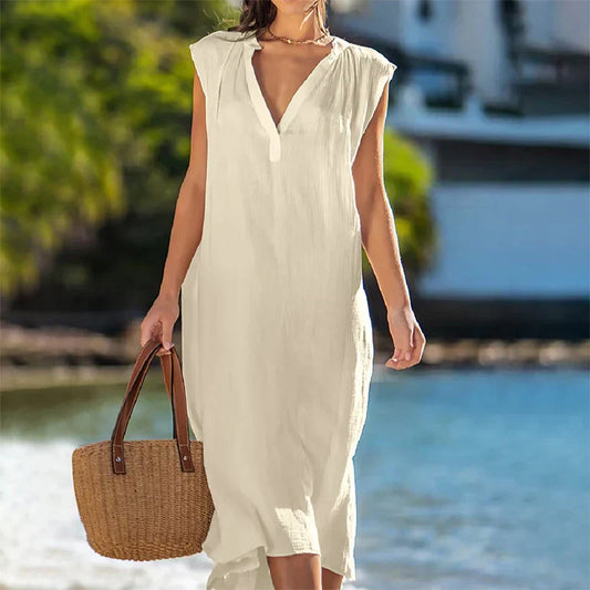 Karolina - Vestido con cuello en V