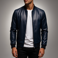 Chaqueta bomber para hombre en piel - Darel
