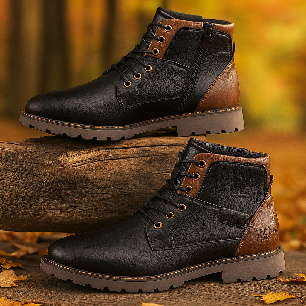 Botas hombre urbanas con cordones y cremallera - Mauro
