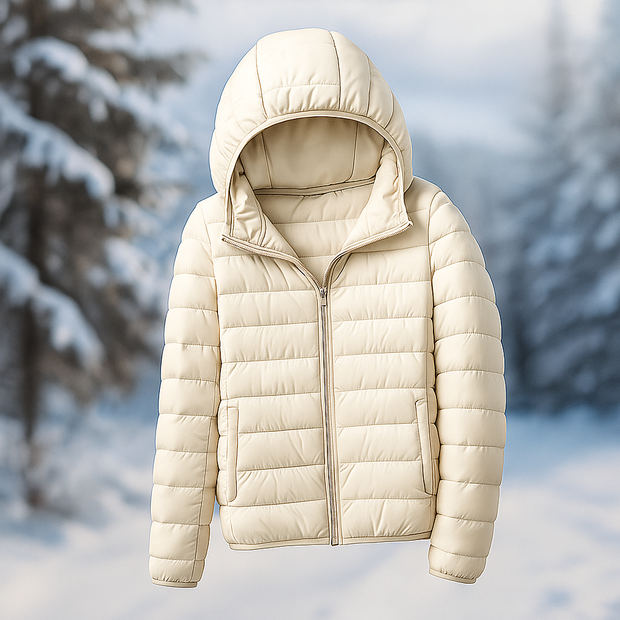 Chaqueta ligera acolchada con capucha versatil - Nora