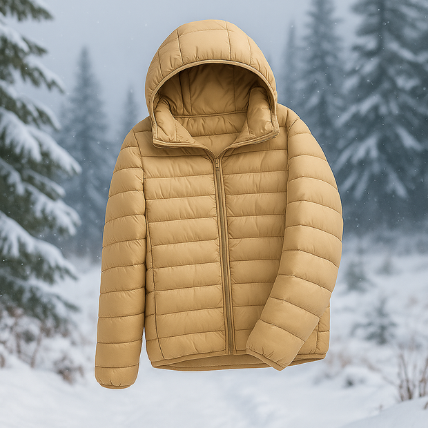 Chaqueta ligera acolchada con capucha versatil - Nora