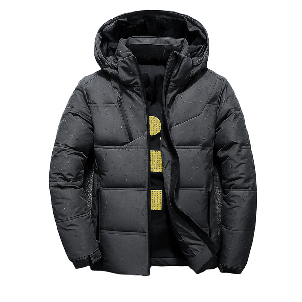 Chaqueta acolchada con capucha y diseño urbano - Narel
