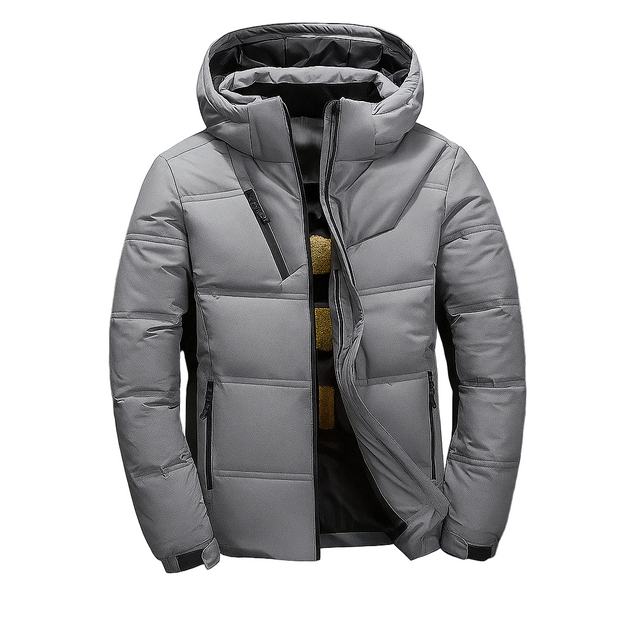 Chaqueta acolchada con capucha y diseño urbano - Narel
