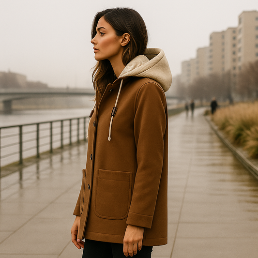 Abrigo para mujer con capucha - Maelle