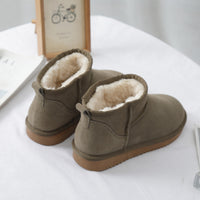 Botines de invierno para mujer en ante con forro interior - Sophia