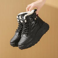 Botas altas para mujer con interior térmico y suela elevada - Mirelda