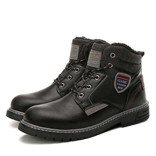 Botas casuales para hombre con forro calido y cordones - Lautaro