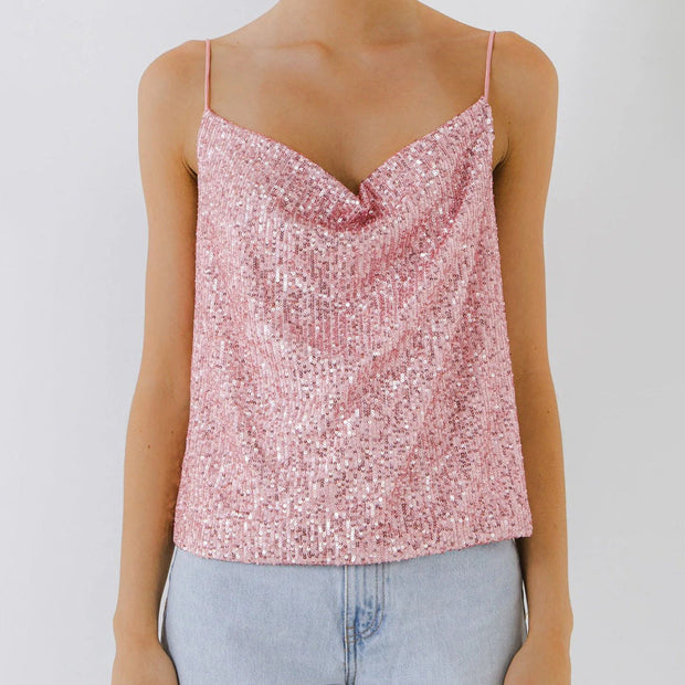 Top para mujer de lentejuelas luminosas - Nerya