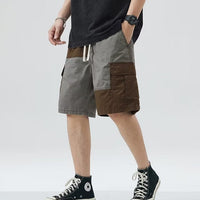 Pantalón corto para hombre bloques de color estilo recto - Elías