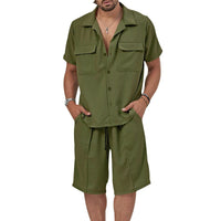 Conjunto casual para hombre de tela fluida estilo relajado - Fabián