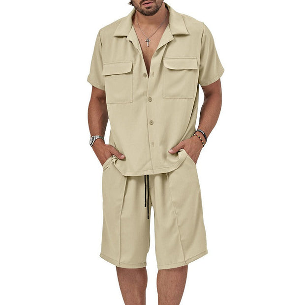 Conjunto casual para hombre de tela fluida estilo relajado - Fabián