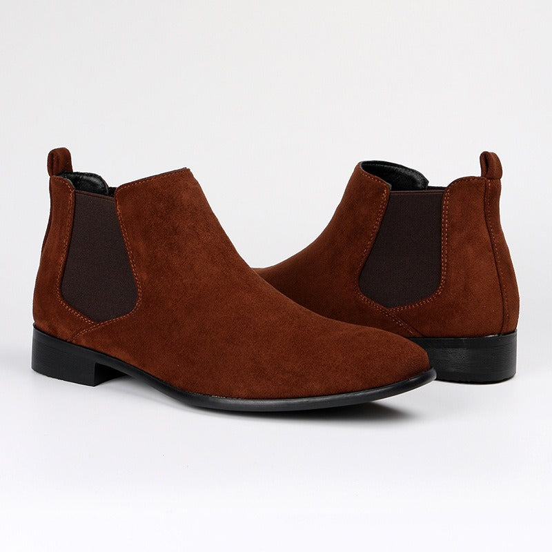 Botines hombre ante estilo chelsea punta cuadrada - Álvaro