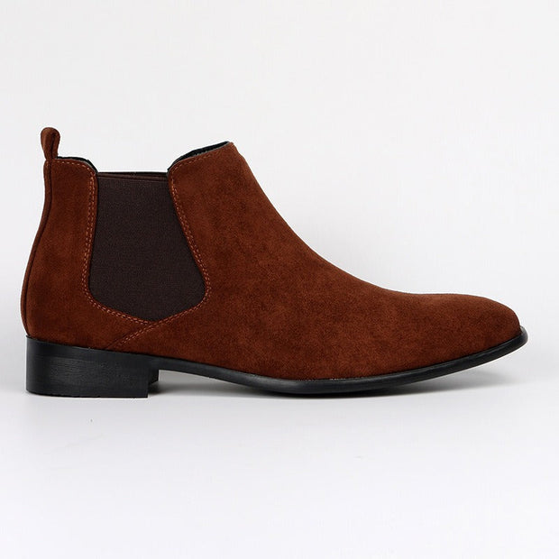 Botines hombre ante estilo chelsea punta cuadrada - Álvaro
