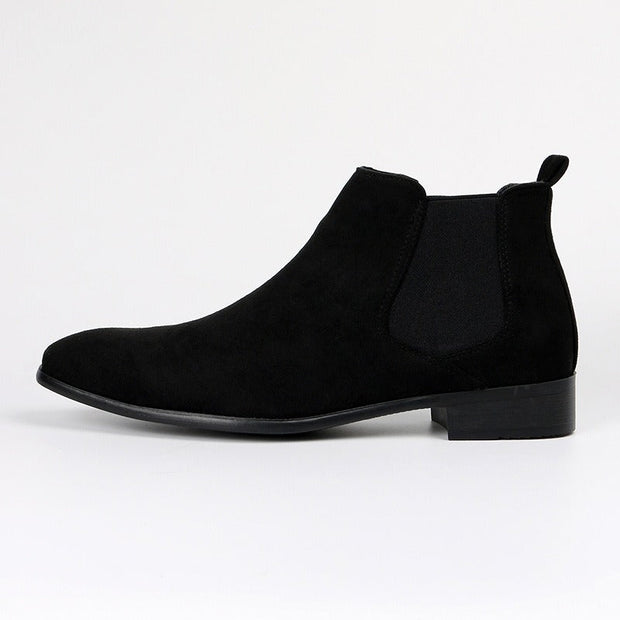 Botines hombre ante estilo chelsea punta cuadrada - Álvaro