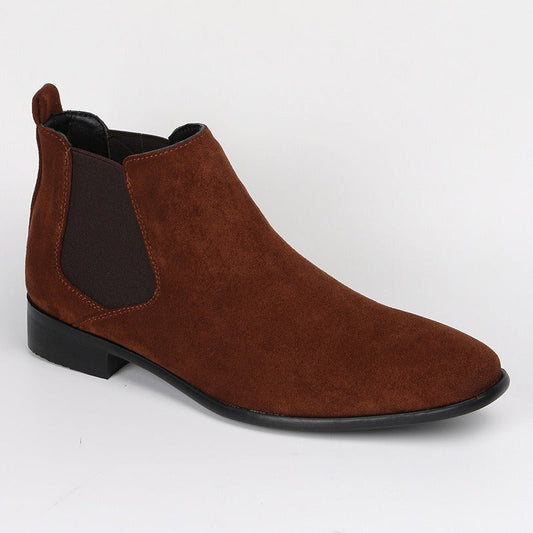 Botines hombre ante estilo chelsea punta cuadrada - Álvaro