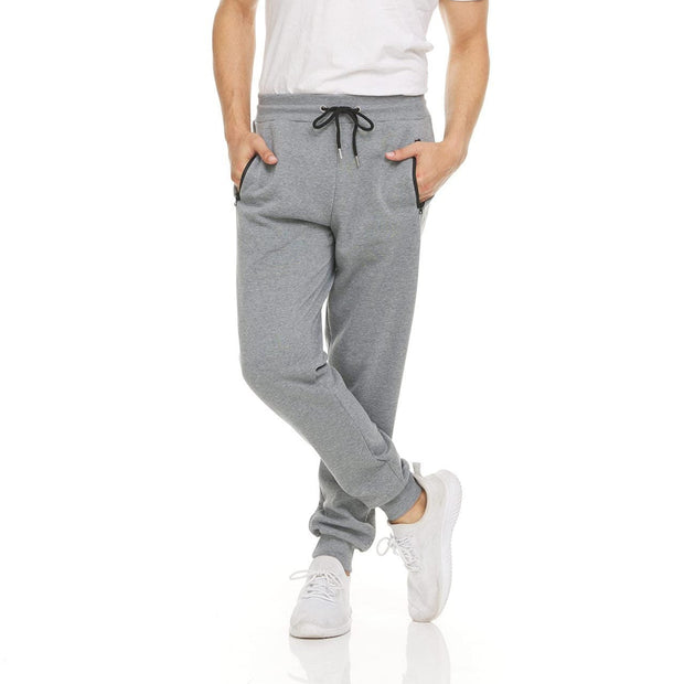 Logan - Pantalón de deporte casual con cremallera