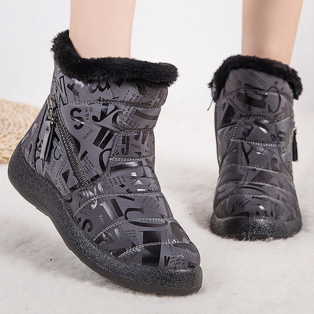 Botas invierno para mujer con estampado - Lirenne