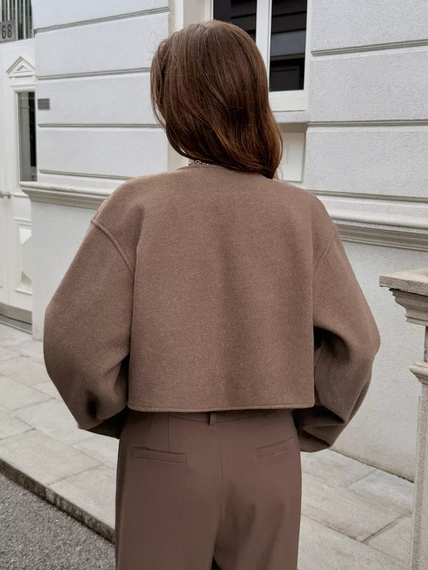 Chaqueta corta de lana para mujer - Sabrina