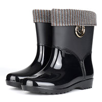 Botas de lluvia para mujer impermeables con forro interior - Xavira