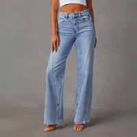 Pantalones clásicos de ocio para mujer - Pernera recta