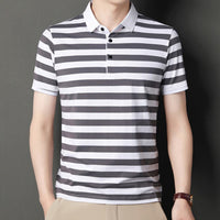 Polo clásico de rayas para hombre