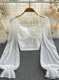 Milly - Blusa veraniega de moda con lunares y lazada