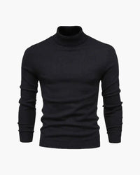 Jersey hombre cuello alto punto liso manga larga - Aldren