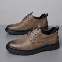 Zapatos casuales hombre cuero sintético suela robusta - Tomás
