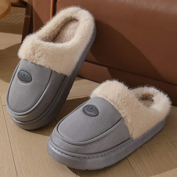 Pantuflas de hombre Cálido forro de piel Antideslizante - Lars