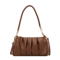Bolso de hombro suave con pliegues – Evelina