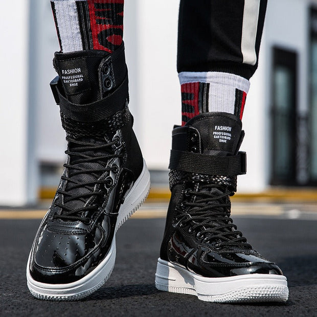 Botas altas hombre lona reforzada estilo urbano - Esteban