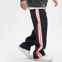 George - Pantalón recto drapeado de pierna ancha para hombre