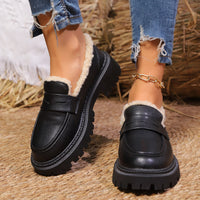 Mocasines para mujer con interior afelpado y suela robusta - Elira