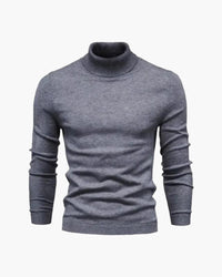 Jersey hombre cuello alto punto liso manga larga - Aldren