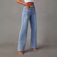 Pantalones clásicos de ocio para mujer - Pernera recta