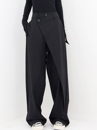Pantalón para mujer de pierna ancha con cintura estructurada - Arleth