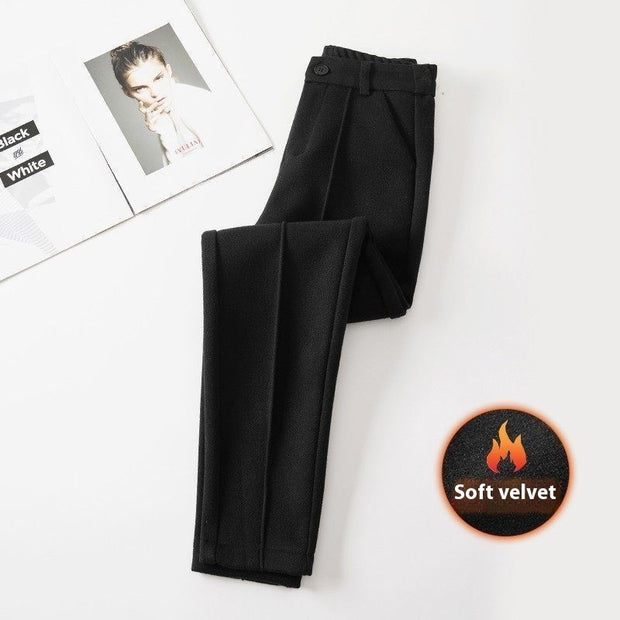 Pantalones para mujer efecto lana cálida - Annelise