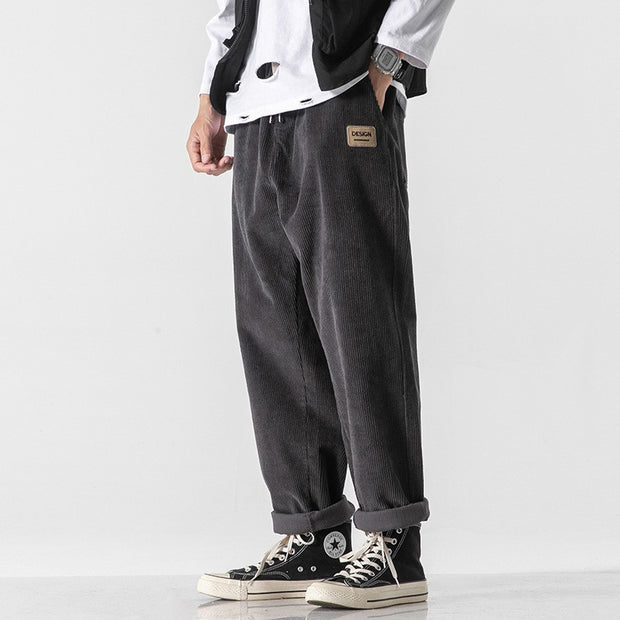 Pantalones para hombre efecto pana suave - Edrion