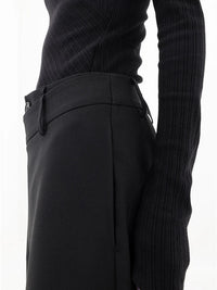 Pantalón para mujer de pierna ancha con cintura estructurada - Arleth