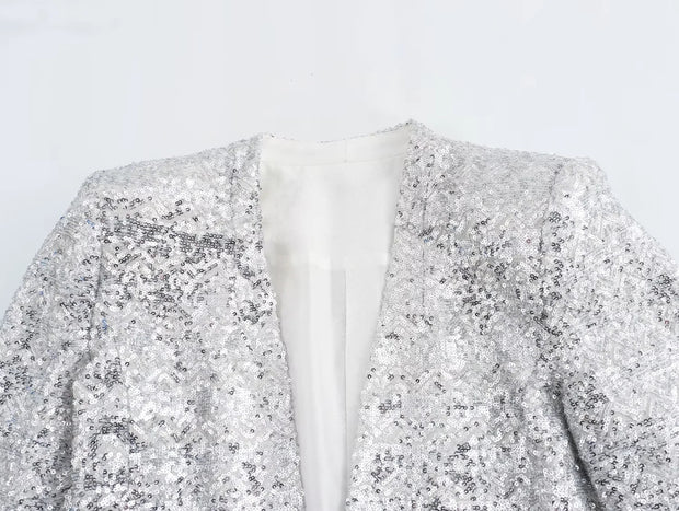 Blazer de lentejuelas para mujer - Arvein