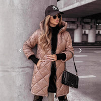Cazadora larga acolchada con diseño urbano - Levia
