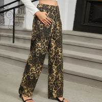 Conjunto denim estampado leopardo - Sylvie