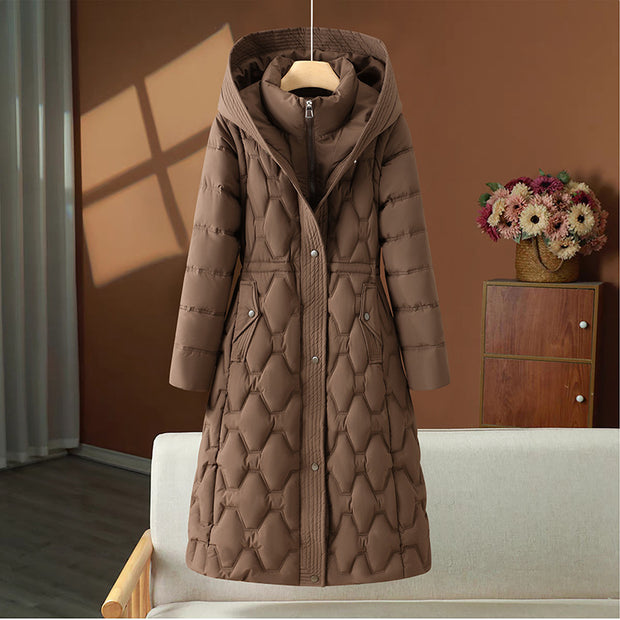 Abrigo para mujer acolchado largo de invierno - Cassy